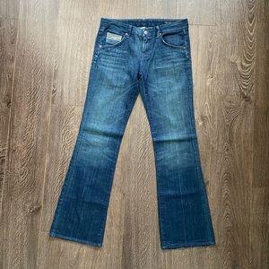 Citizens of Humanity Dark Wash Flare Wide Leg Jean